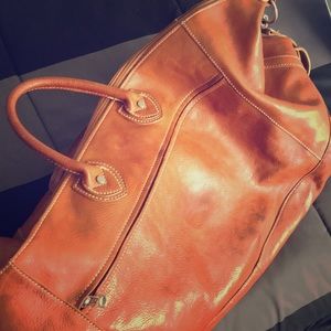 Hartmann handmade real leather luggage bag